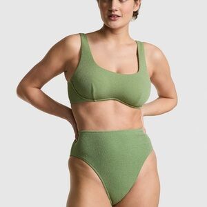 PINK Victoria's Secret Olive Bikini Set